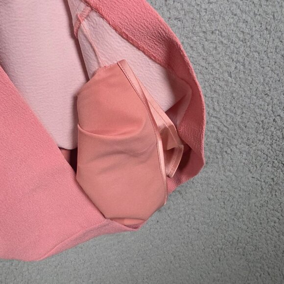 Susana Monaco Mini Dress Small Pink Ponte Pebble Weave Wire Babydoll Barbie NWT - Picture 12 of 14